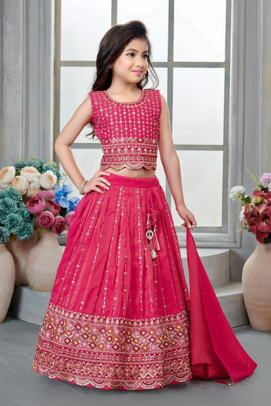 Girls Tomato Colour Choli