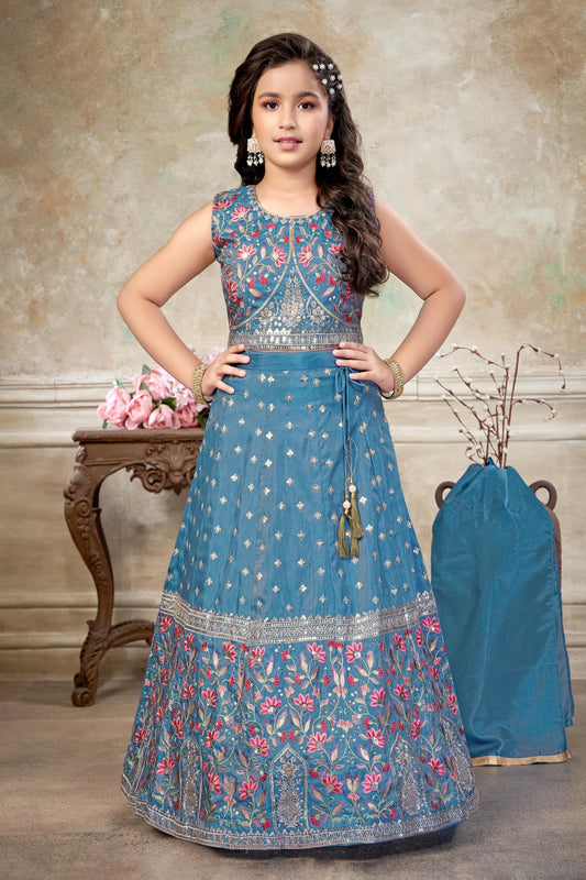 Girls Firozi Colour Choli