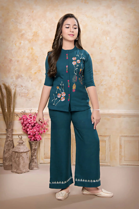 Girls Green Colour Cod-Set