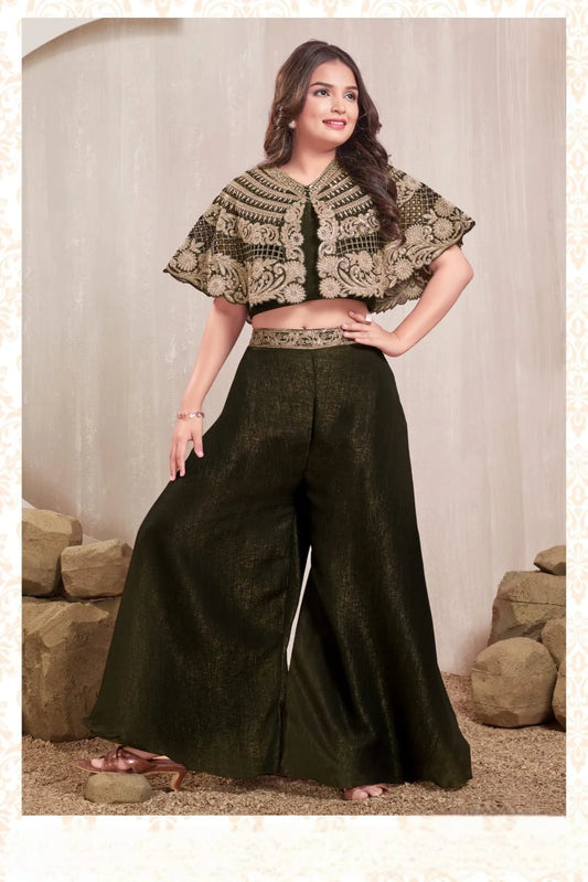 Girls Mahendi Green Colour Choli