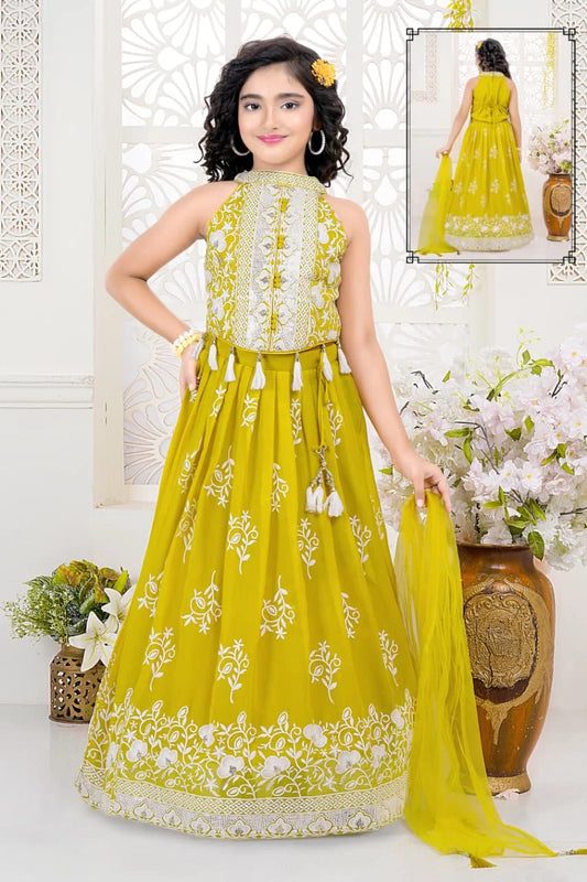 Girls Golden Colour Choli