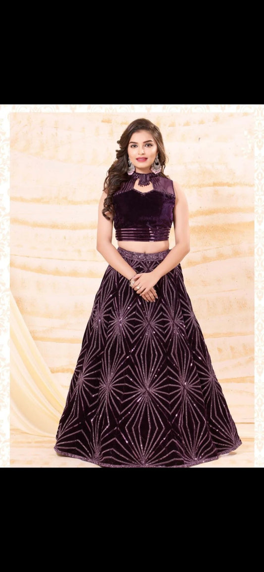 Girls Wine Colour Choli