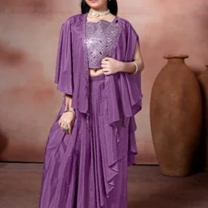 Girls Purple Colour Tulip