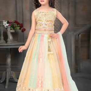 Girls lehenga choli mirror digital look