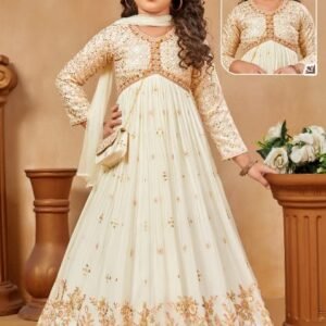 One piece gown cream color with purse trending look