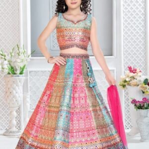 Girls lehenga multy choli unique style