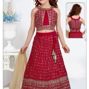 Girls lehenga choli fully crush with high neck different style