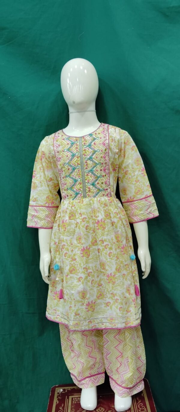 Girls Sharara Soft CoTTon Fabric