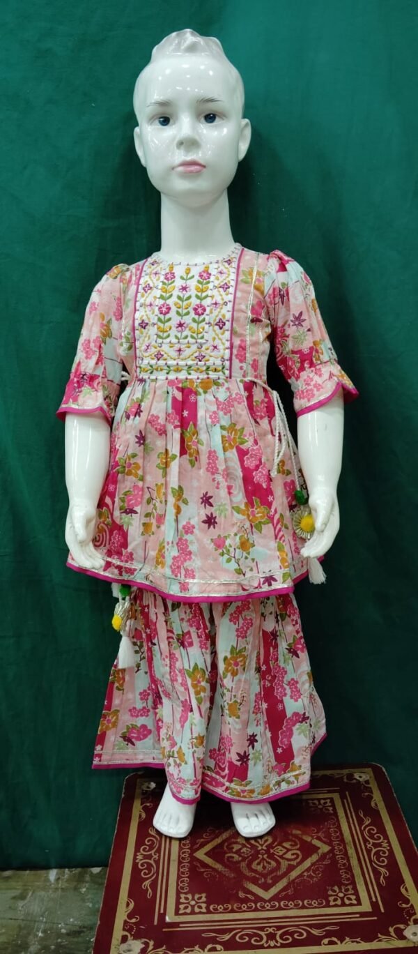 Girls Sharara Soft COttOn Fabrics