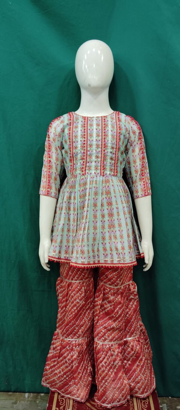 Girl Sharara Soft CottoN Fabric