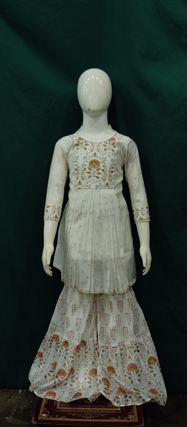 Girls Sharara Chanderi Cotton Fabric