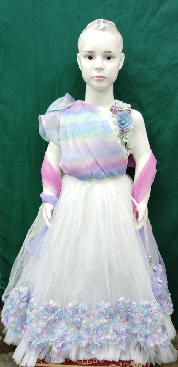 Girls Lehenga Top Fabric Organza Lehenga Fabric NeT