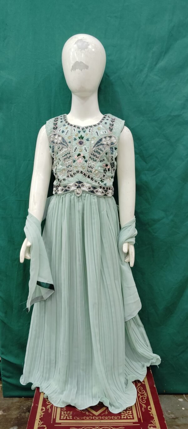 GirLs Lehenga Hand Work Fabric Georgette Fabric