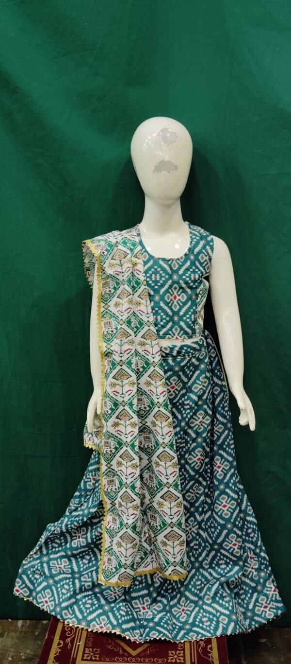 Girls LEhengas Cotton Fabric