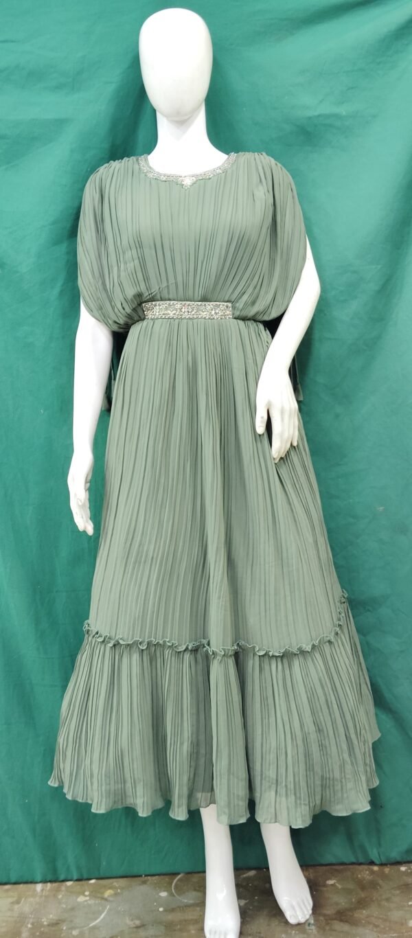 Girls One Piece Gown Chiffon Fabric