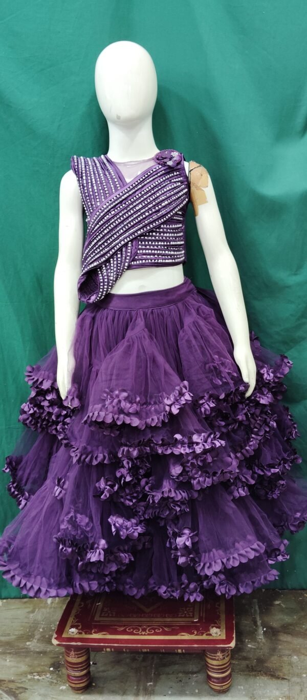Girls Lehenga Net Fabric BArbie Looks