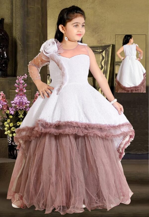 GiRls ONe Piece Gown Softs Net Fabric