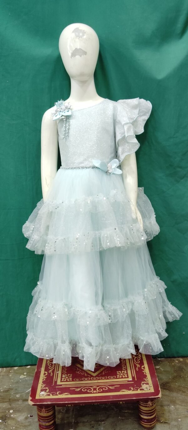 Girls One Piece GowN SEquence Work Softs Net Fabric