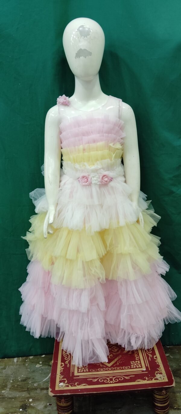 Girls One Pieces Gown SOft Net Fabrics