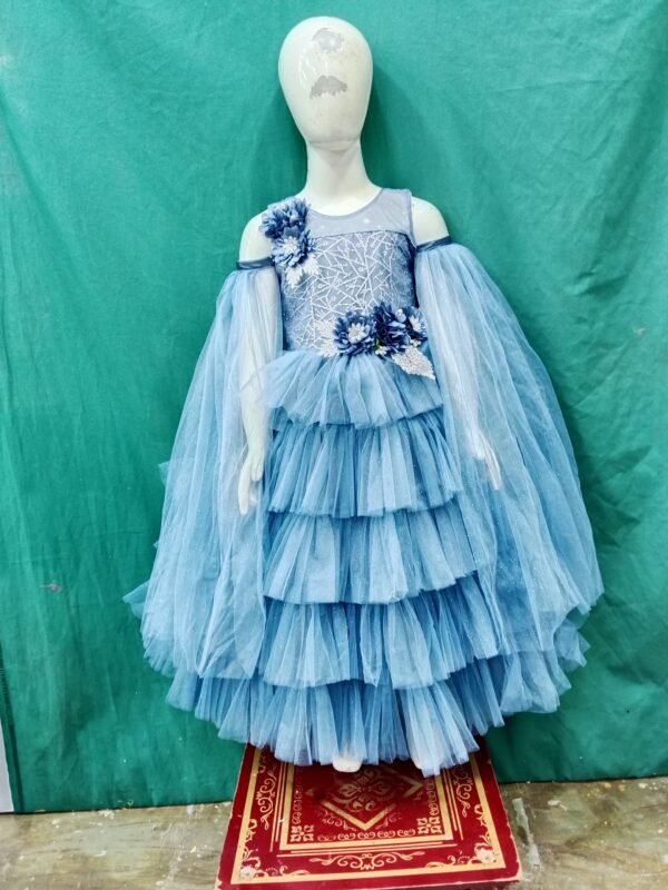 Girls One Piece GowN SEquence Works Softs Net Fabric
