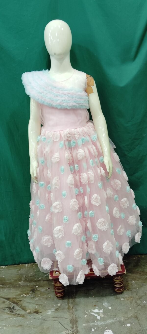 One Piece Gown Gota Patti Work Soft Net FAbric