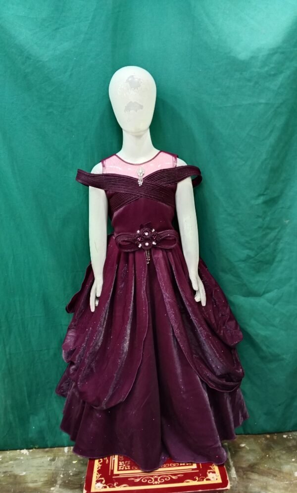 Girls ONe Pieces GownS Soft Net Fabric