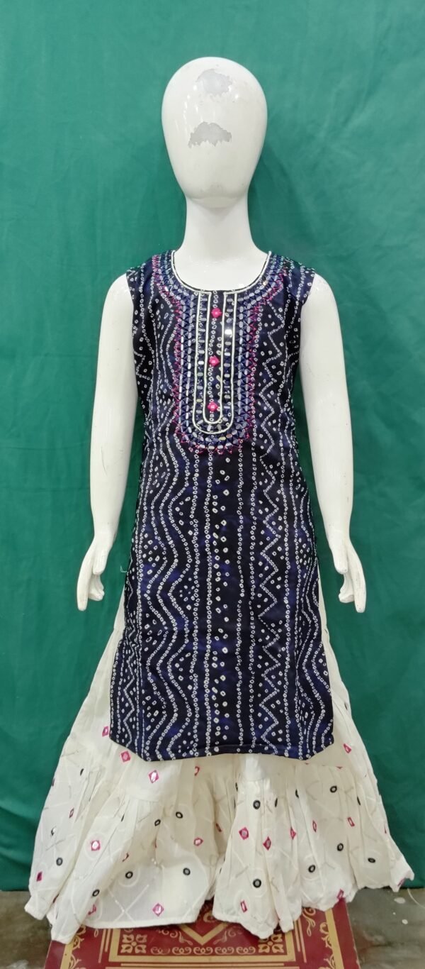 Girls Sharara Cotton Fabirc