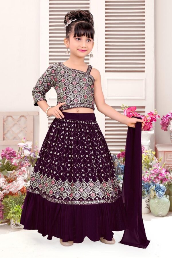 Girls Lehenga Sequence Work GeORGette Fabric