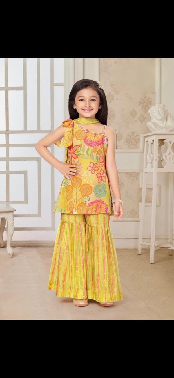 Girl Musterd Colour Plazo