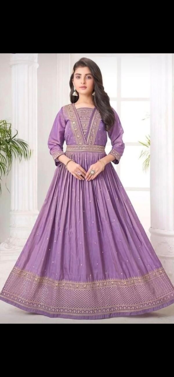 Girls Purple Gown