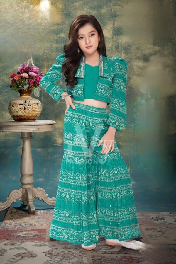 Girls Rama Colour Gharara