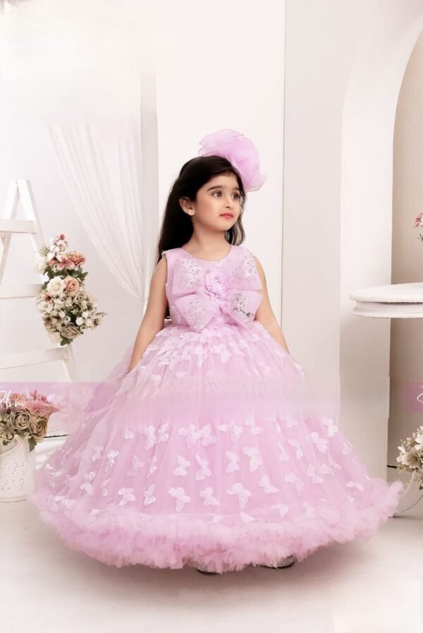 Girls Pink Colour Frock