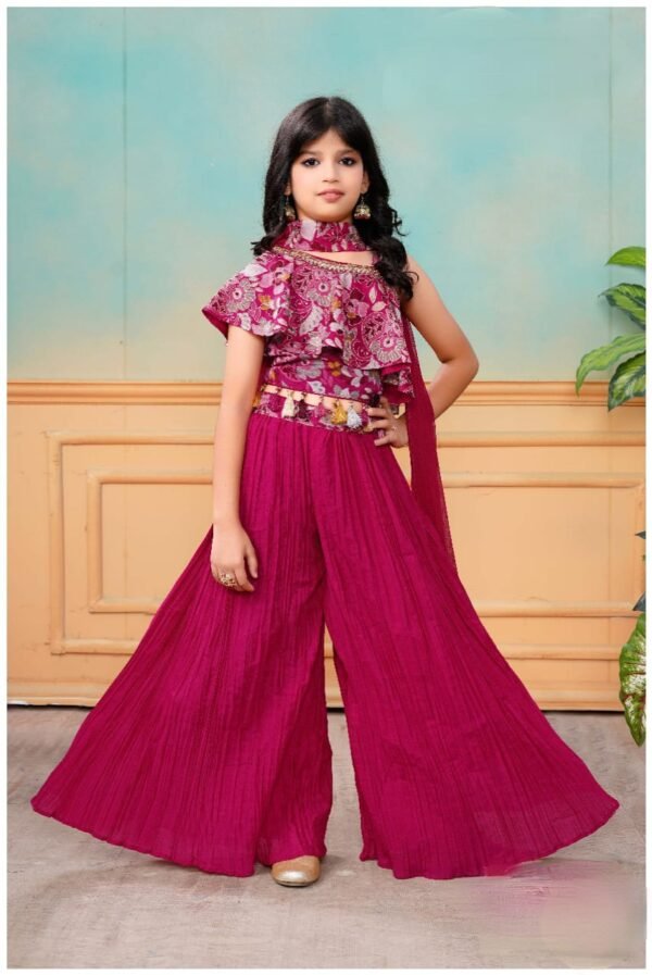 Girls Rani Colour Plazo