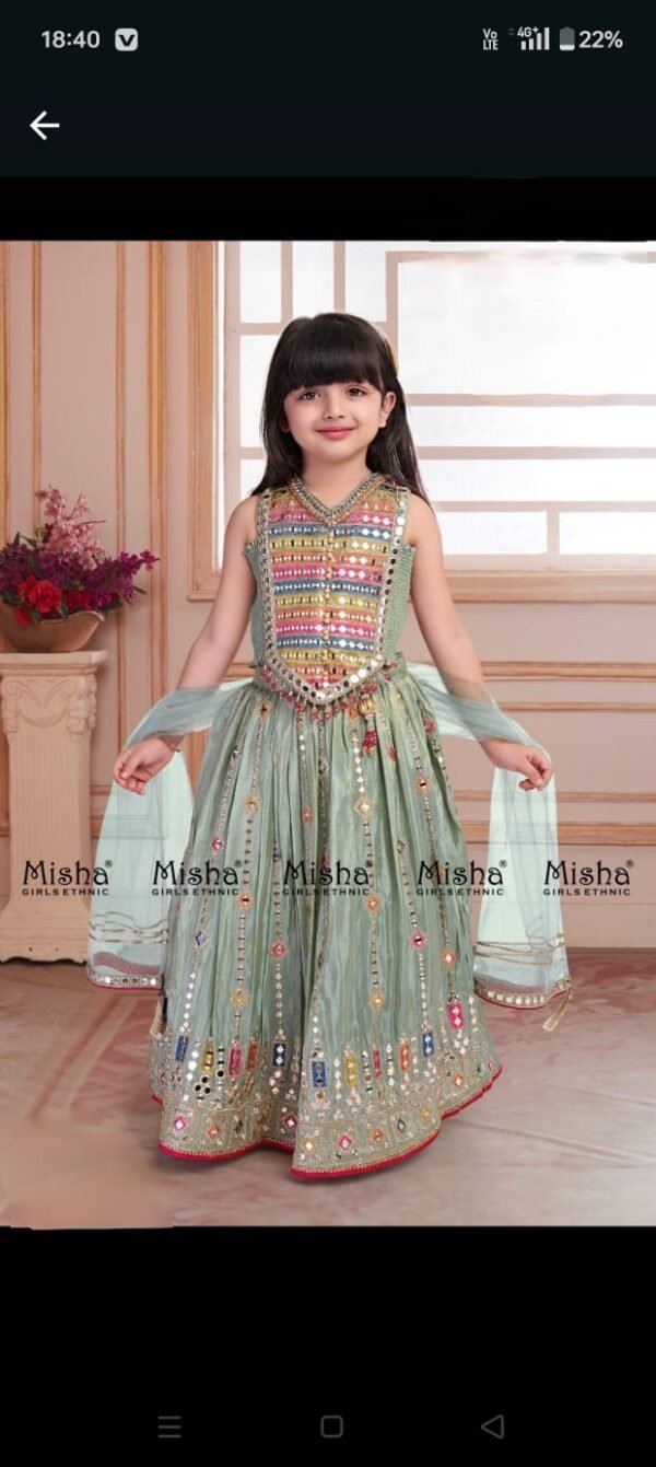 Girls Fancy Top With Chaniya