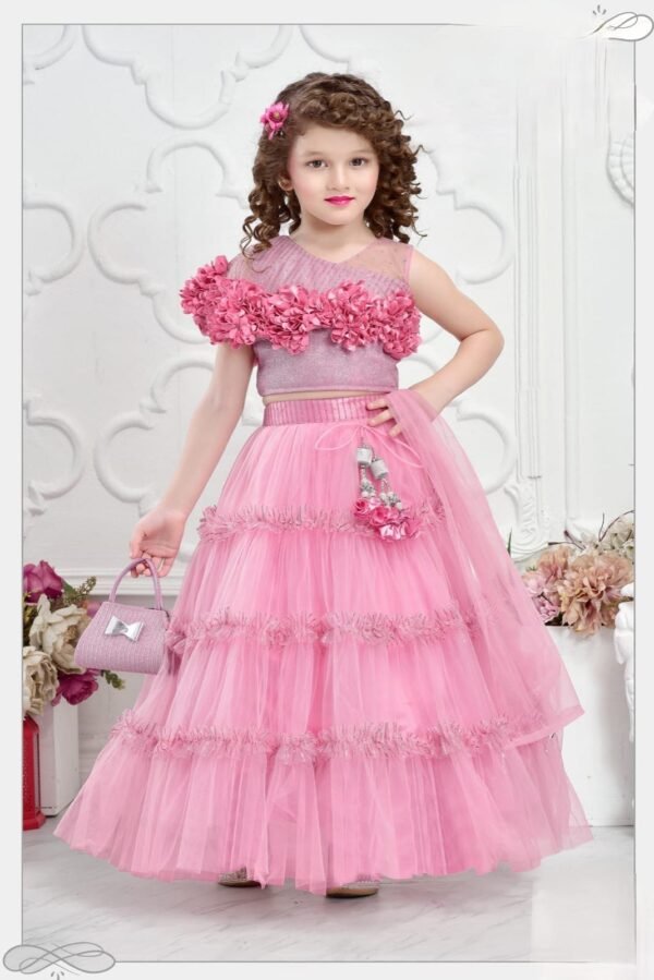 Girls Pink Colour Choli