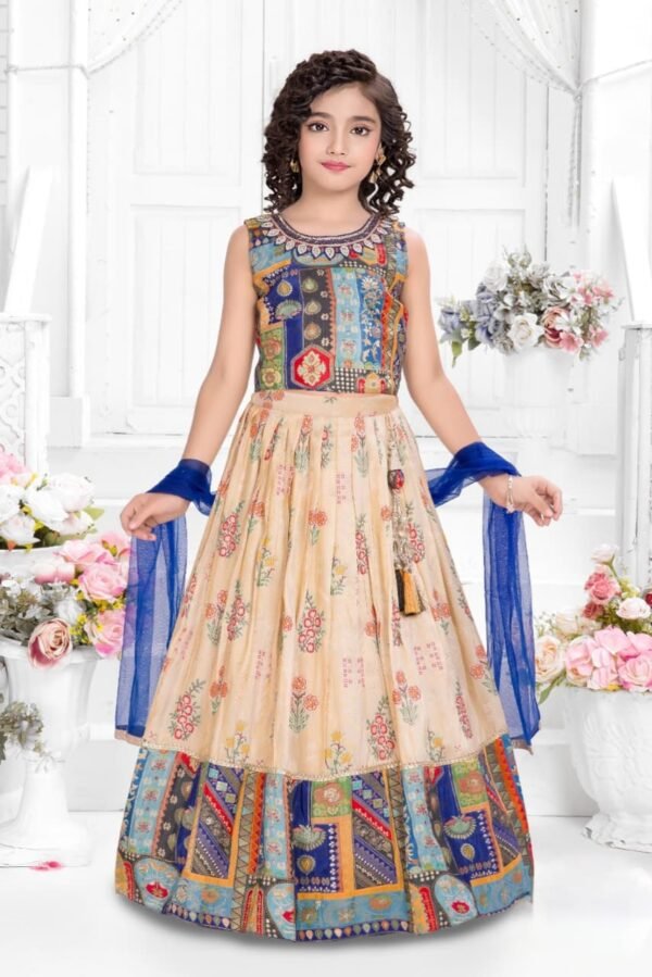 Girls Rama Colour Choli