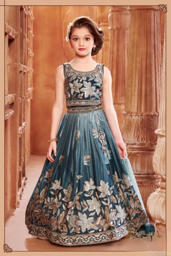 Girls Pista Nd Blue Colour Choli