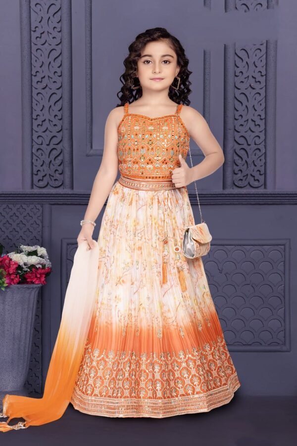 Girls Rust Colour Choli