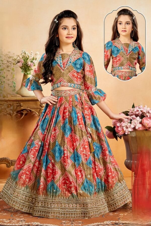 Girls Mahendi Colour Choli