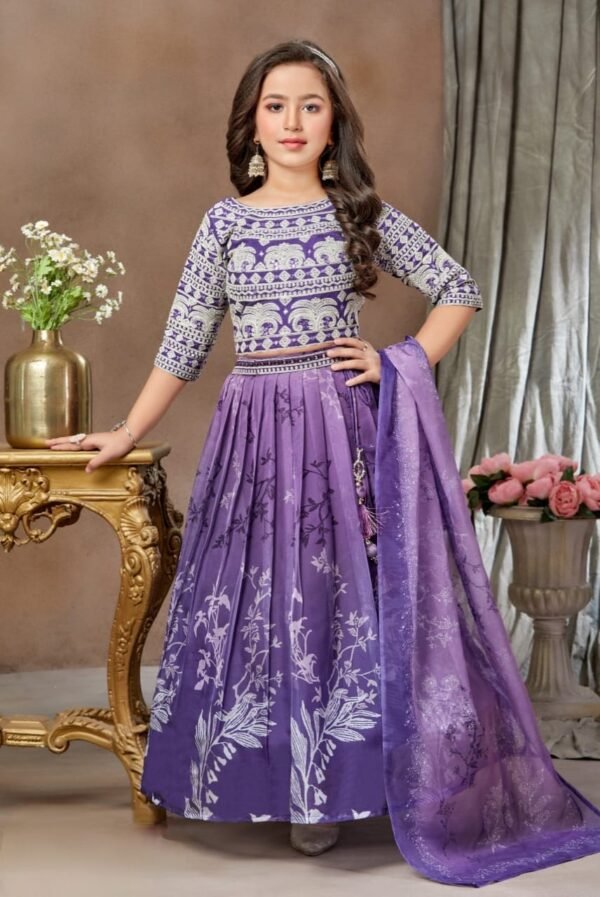 Girls Purple Colour Koti