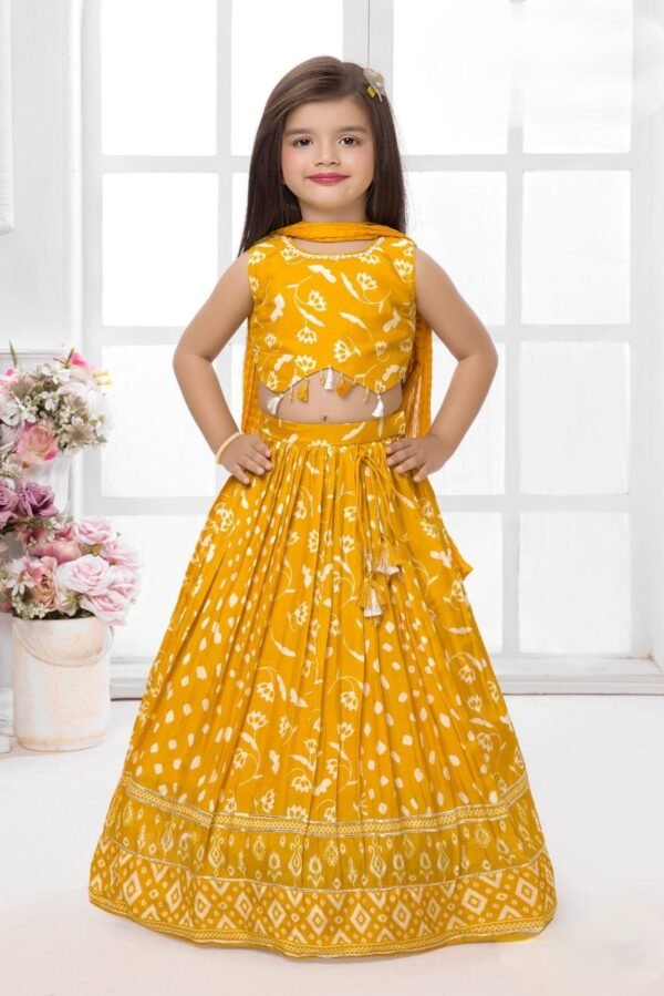 Girls Yellow Colour Choli