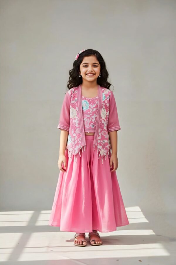 Girls Gajer Colour Koti Nd Plazo