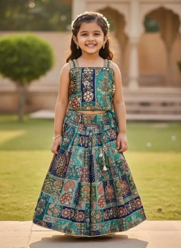 Girls Rama Colour Choli