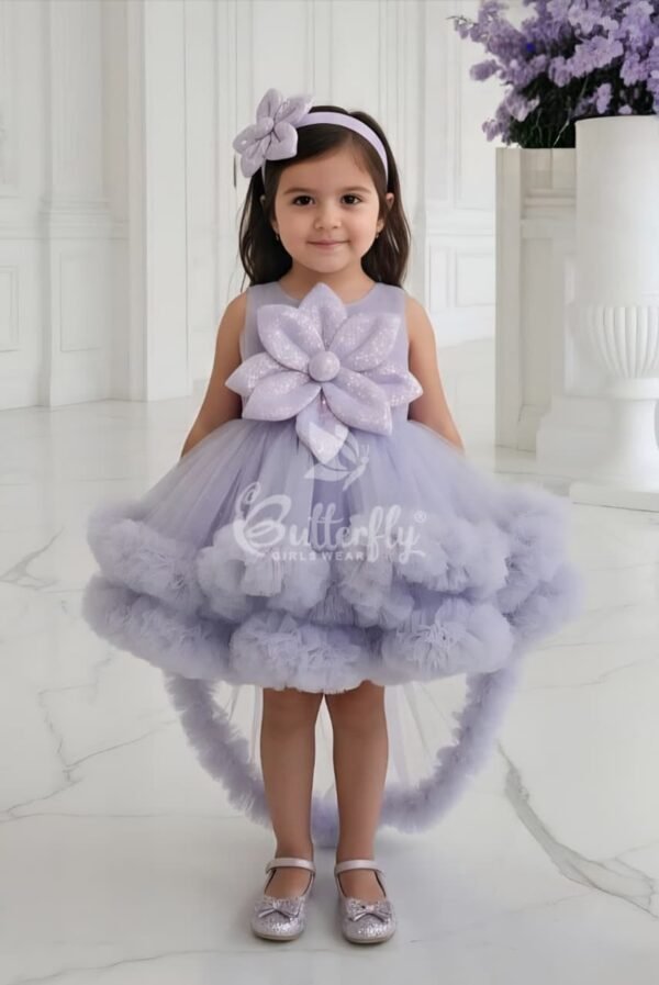 Girls Lovender Colour Frock