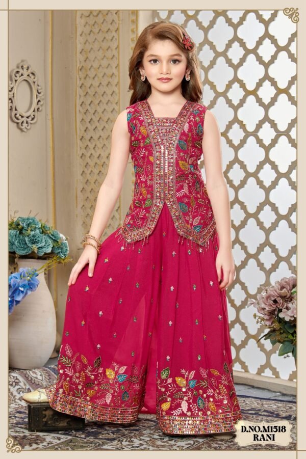 Girls Rani Colour Plazo