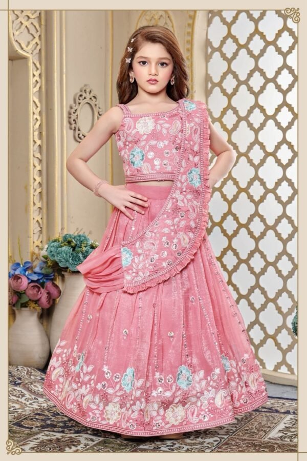 Girls Peach Colour Choli