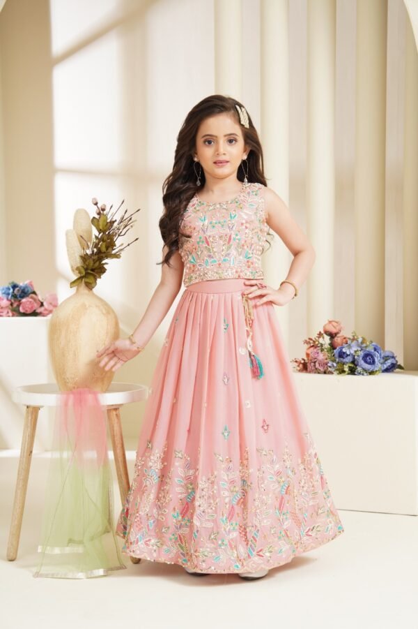 Girls Peach Colour Choli