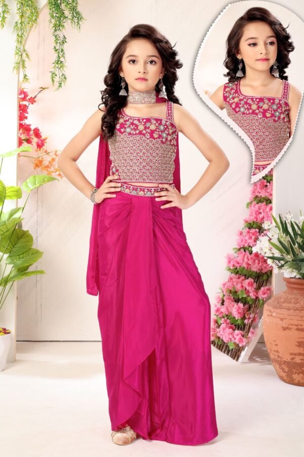 Girls Rani Colour Lungi