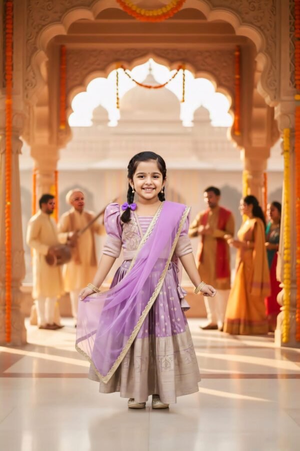 Girls Lovender Colour Choli