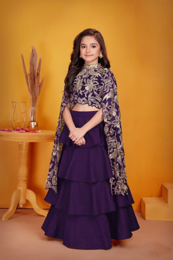 Girls Wine Colour Choli